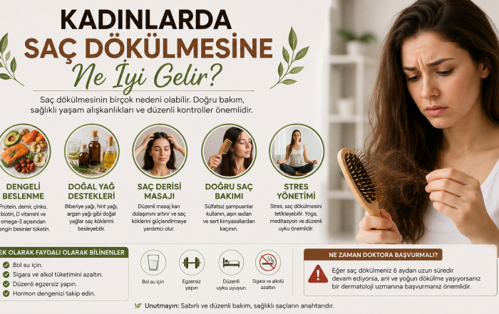 Kadınlarda Saç Dökülmesine Ne İyi Gelir?