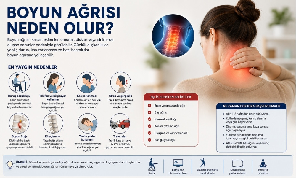 boyun ağrısı neden olur