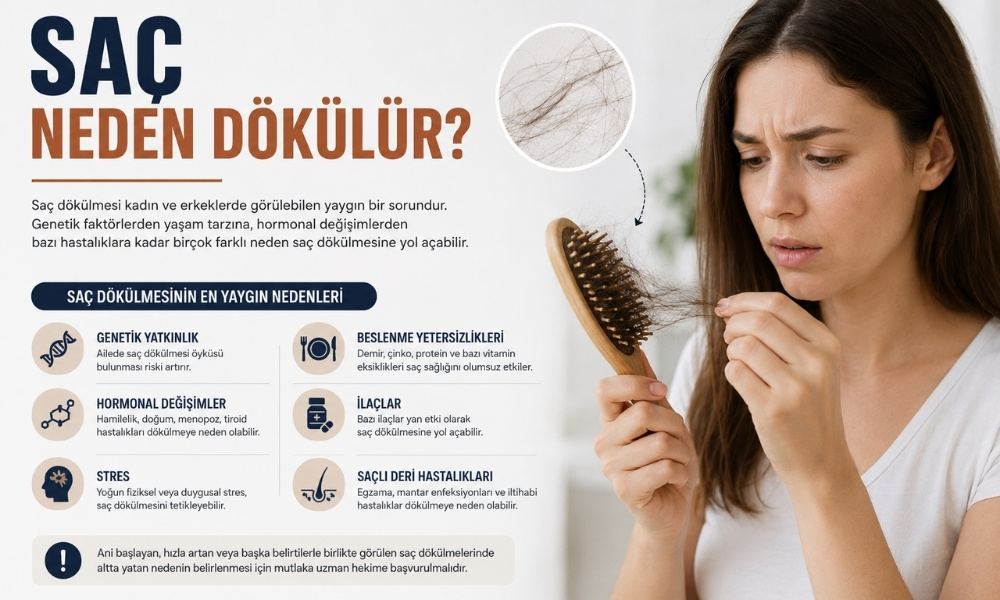 saç neden dökülür