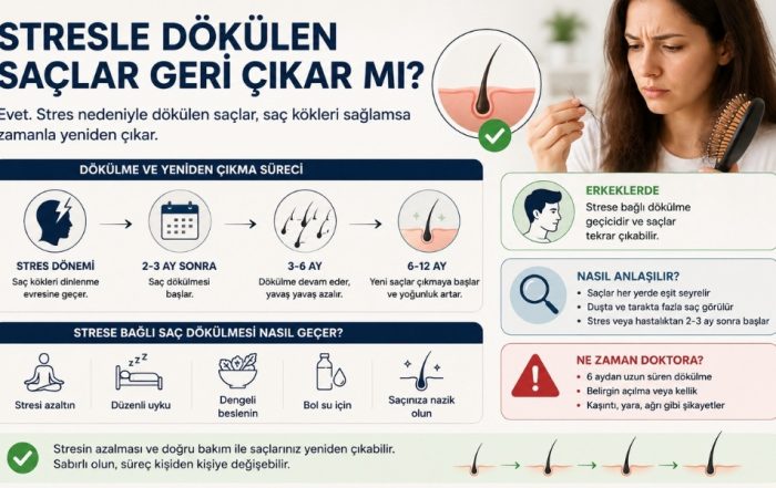 stresle dökülen saçlar geri çıkar mı