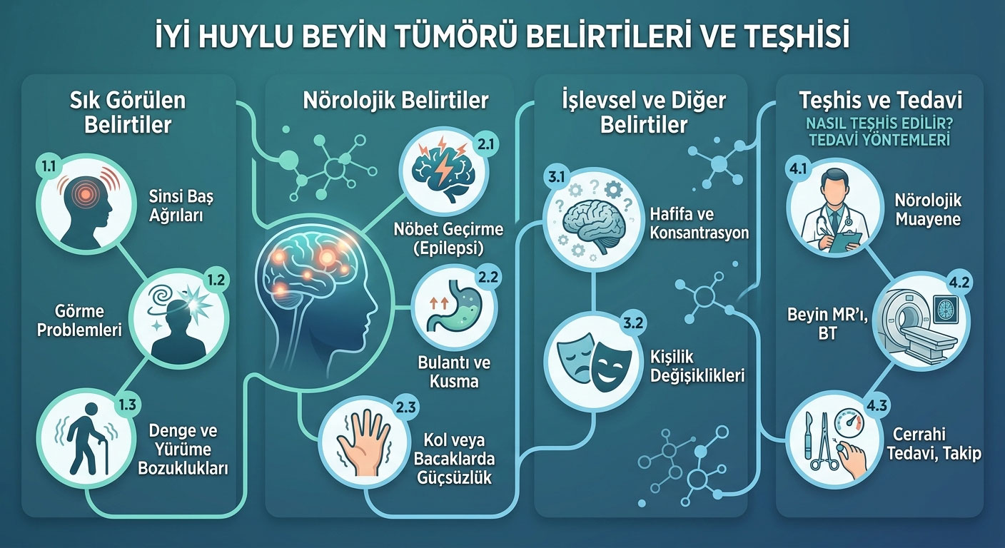 İyi Huylu Beyin Tümörü Belirtileri Nelerdir?