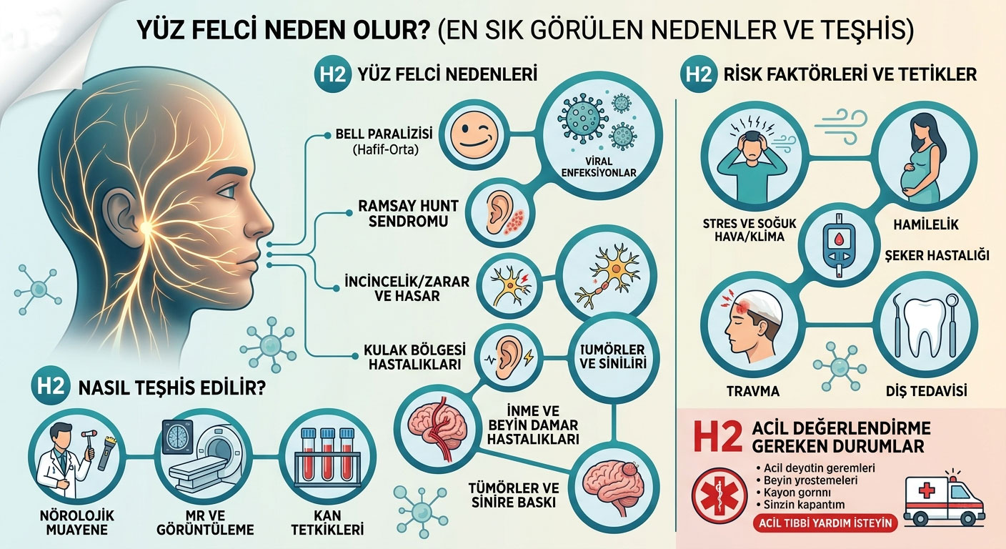 Yüz Felci Neden Olur?